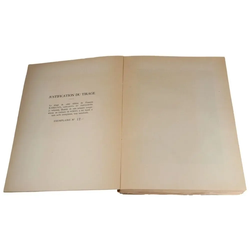 Rabelais Gargantua et Pantagruel 2 Vol Slipcase 1954 (Dubout) Gibert Jeune